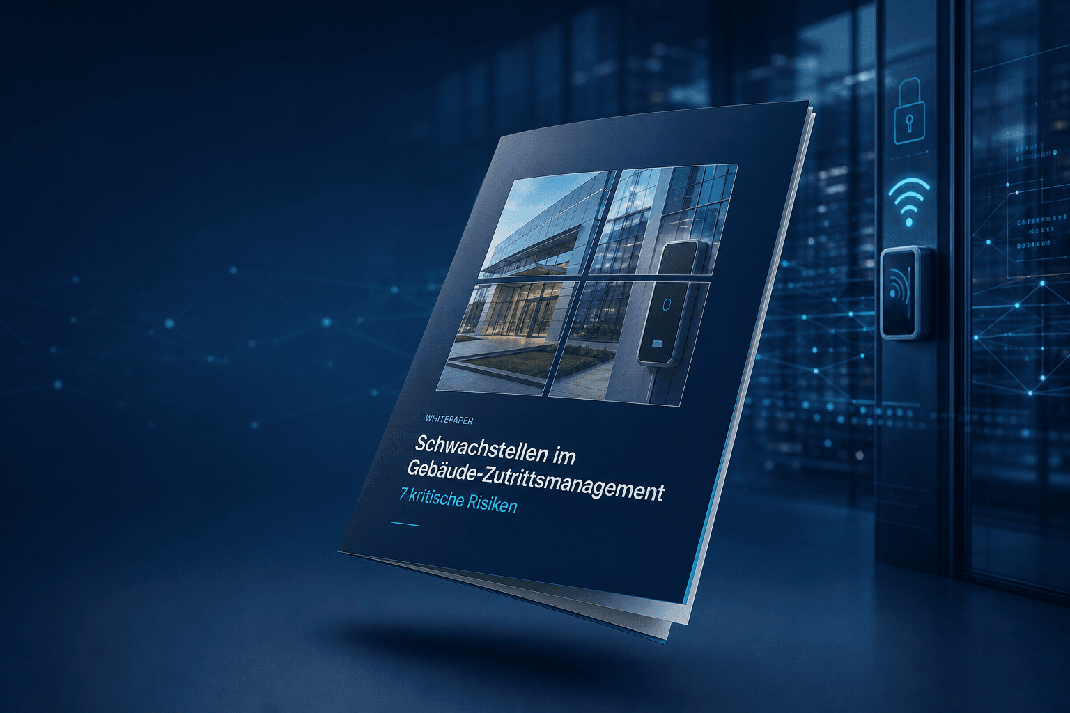 3D-Mockup des AIDA ORGA Whitepapers zur Zutrittskontrolle